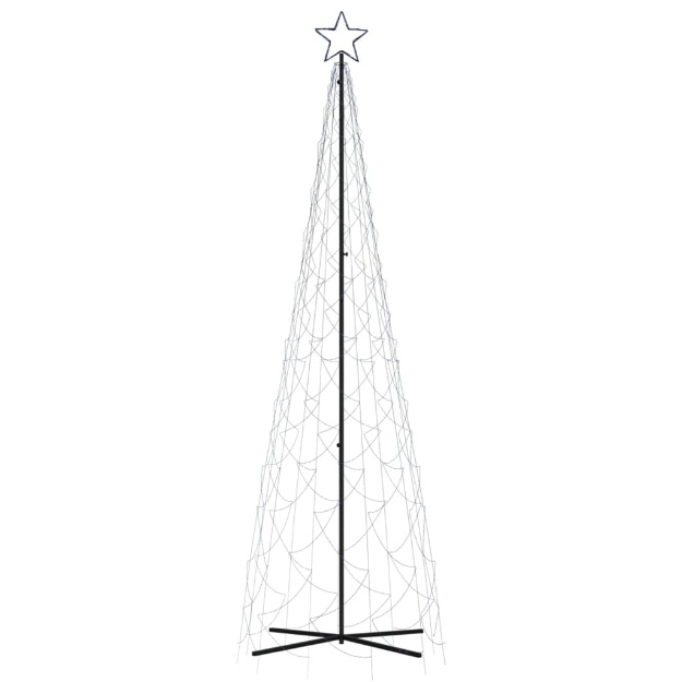 Albero di Natale a Cono Blu 500 LED 100x300 cm