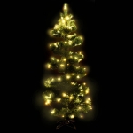 Albero di Natale Preilluminato con Vaso Verde 180 cm in PVC