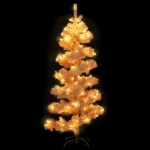 Albero di Natale Preilluminato con Vaso Bianco 150 cm in PVC