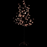 Albero di Ciliegio con 84 LED Bianco Caldo 120 cm