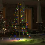 Albero di Natale a Cono 160 LED per Interni Esterni 78x120 cm