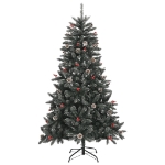 Albero di Natale Artificiale con Base Verde 150 cm PVC