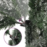 Albero Natale Artificiale Incernierato con Neve Fioccata 210 cm