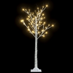 Albero Natale 120 LED 1,2 m Salice Bianco Caldo Interno Esterno