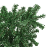 Albero di Natale Artificiale Capovolto con Supporto Verde 120 cm PVC