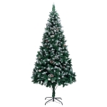 Albero di Natale Artificiale con Pigne e Neve Bianca 240 cm