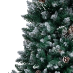 Albero di Natale Artificiale con Pigne e Neve Bianca 240 cm