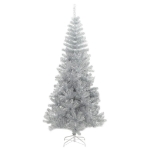 Albero di Natale Artificiale con Supporto Argento 180 cm PET