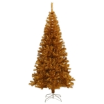 Albero di Natale Artificiale con Supporto Oro 210 cm PET