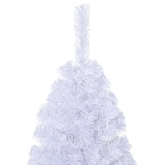 Albero di Natale Artificiale con Rami Spessi Bianco 180 cm PVC