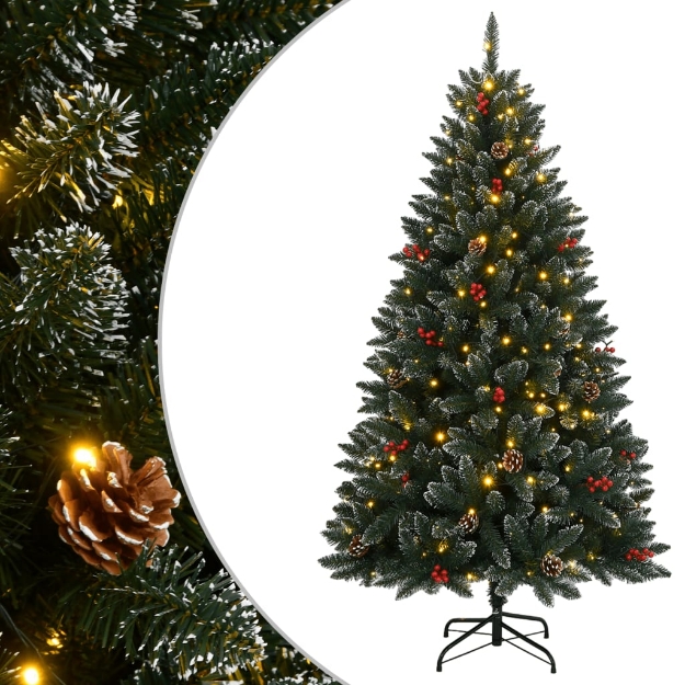 Albero di Natale Artificiale con 150 LED 120 cm