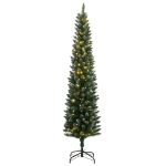 Albero di Natale Artificiale Sottile con 150 LED 120 cm