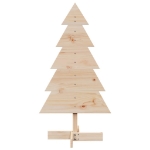 Albero di Natale Decorativo in Legno 100 cm Legno Massello Pino