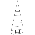 Albero di Natale Decorativo in Metallo Nero 150 cm