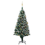 Albero di Natale Preilluminato con Palline e Pigne 240 cm