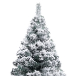 Albero di Natale Artificiale con Neve Fioccata Verde 150 cm PVC