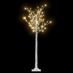 Albero Natale 140 LED 1,5 m Salice Bianco Caldo Interno Esterno