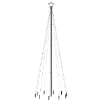 Albero di Natale con Puntale Bianco Freddo 310 LED 300 cm