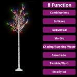 Albero Natale 180 LED 1,8 m Salice Colorato Interno Esterno