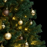 Albero Natale Incernierato con 300 LED e Palline 240 cm