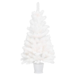 Albero di Natale Artificiale con Aghi Realistici Bianco 90 cm