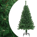 Albero di Natale Artificiale con Rami Spessi Verde 150 cm PVC