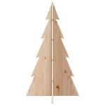 Albero di Natale Decorativo in Legno 80 cm Legno Massello Pino