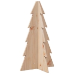 Albero di Natale Decorativo in Legno 69,5cm Legno Massello Pino