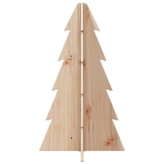 Albero di Natale Decorativo in Legno 69,5cm Legno Massello Pino