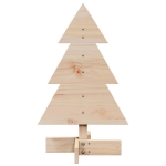 Albero di Natale Decorativo in Legno 60 cm Legno Massello Pino