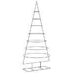 Albero di Natale Decorativo in Metallo Nero 210 cm