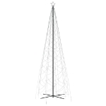 Albero di Natale a Cono Bianco Freddo 1400 LED 160x500 cm