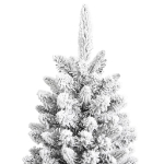 Albero di Natale Artificiale con Neve Floccata 240 cm PVC e PE