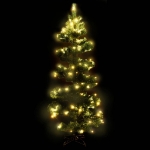 Albero di Natale Preilluminato con Vaso Verde 150 cm in PVC