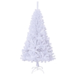 Albero di Natale Artificiale con Rami Spessi Bianco 150 cm PVC