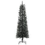 Albero di Natale Artificiale Sottile con Base Verde 150 cm PVC