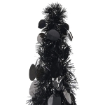 Albero di Natale Artificiale Apribile Nero 120 cm PET