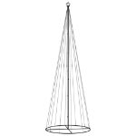 Albero di Natale a Cono Bianco Freddo 732 LED 160x500 cm