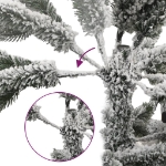 Albero Natale Artificiale Incernierato con Neve Fioccata 240 cm