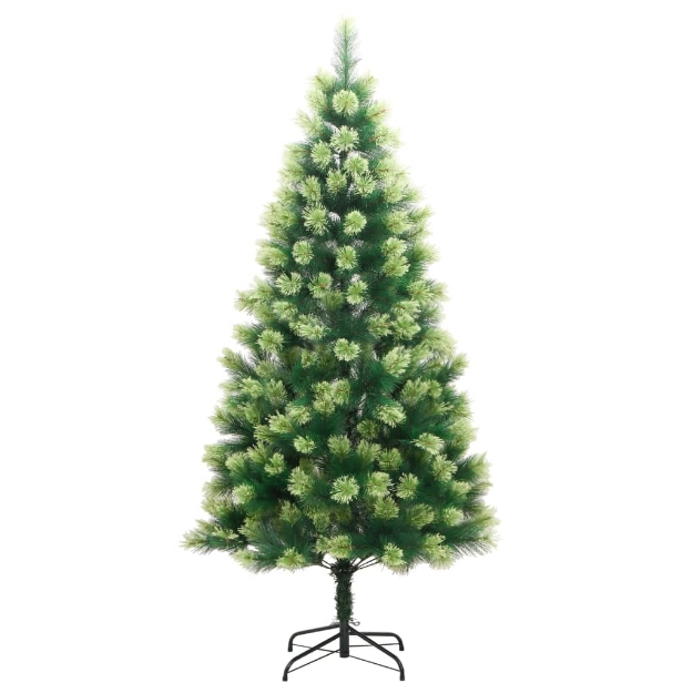 Albero di Natale Artificiale Incernierato con Base 180 cm