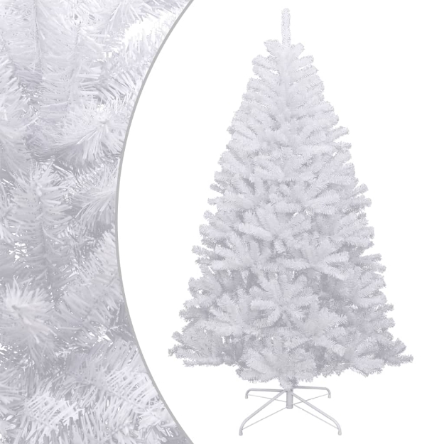 Albero Natale Artificiale Incernierato con Neve Fioccata 150 cm