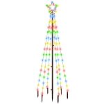 Albero di Natale con Puntale Colorato 108 LED 180 cm