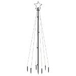 Albero di Natale con Puntale Colorato 108 LED 180 cm