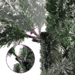 Albero Natale Artificiale Incernierato con Neve Fioccata 180 cm