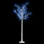 Albero Natale 140 LED 1,5 m Salice Blu Interno Esterno