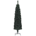 Albero Natale Artificiale Sottile Supporto 240 cm Fibra Ottica