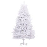 Albero di Natale Artificiale Incernierato con Base Bianco 270cm