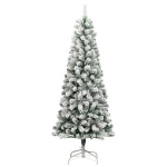 Albero Natale Artificiale Incernierato con Neve Fioccata 240 cm