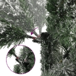 Albero Natale Artificiale Incernierato con Neve Fioccata 240 cm