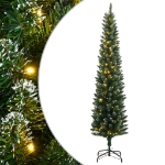 Albero di Natale Artificiale Sottile con 150 LED 150 cm